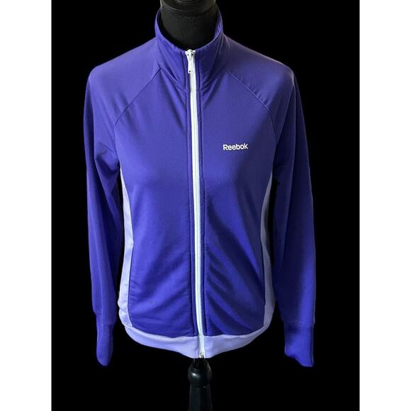 Reebok Full Zip Jacket Women’s Small Long Sleeve Athletic Training Workout - Picture 1 of 7